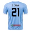 Oficiální Fotbalový Dres Uruguay E. CAVANI 21 Domácí Mistrovství Světa 2022 pro Muži